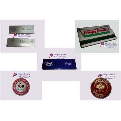 Printed Magnetic Name Badges, Rs 130/unit Paragon Printers | ID: 3506254373