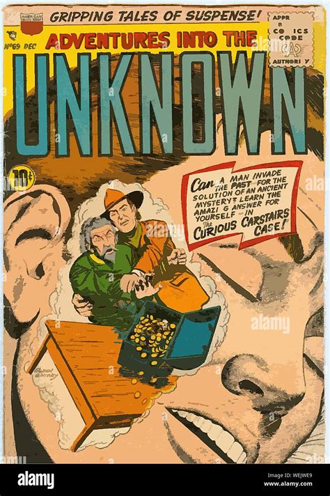 Vintage Comic Book Cover Artwork Stock Photo Alamy