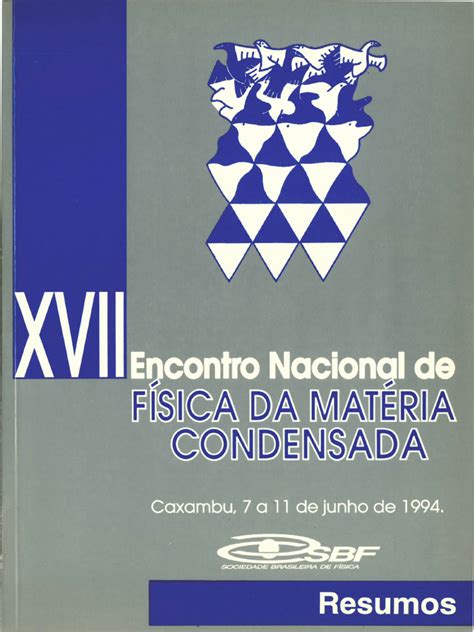 XVII Encontro Nacional de Fisica Da Materia Condensada | PDF | Método ...