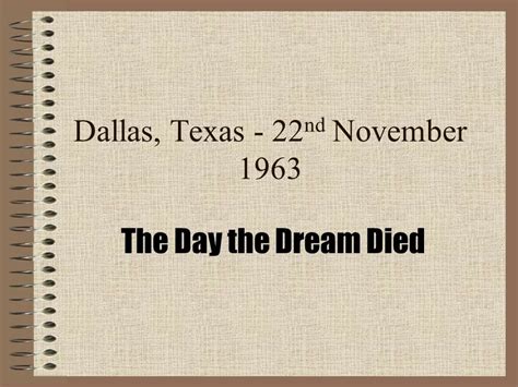 The Day The Dream Died - Blog Bellew