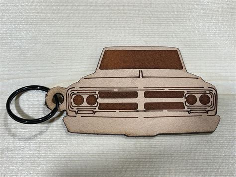 1972 Gmc Truck Front Leather Keychain Etsy