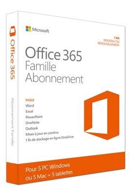 Questions Réponses Logiciel Microsoft Office 365 Famille 5 PC ou