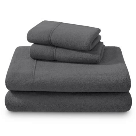 Bare Home Split Head Flex King Polar Fleece Sheet Set Grey Split Head Flex King Kroger