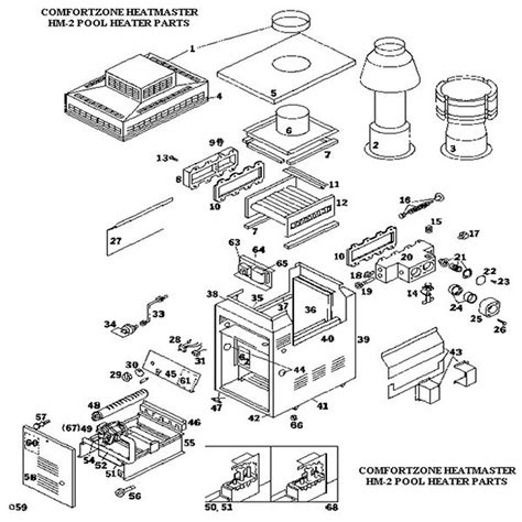 Parts For Comfortzone Heatmaster Hm2 Pool Heaters Pool Heater Parts