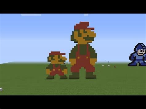 Minecraft Pixel Art Mario Tutorials Youtube E