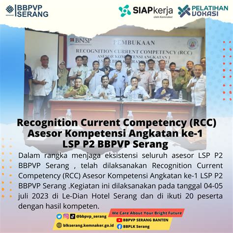 Recognition Current Competency Rcc Asesor Kompetensi Angkatan Ke