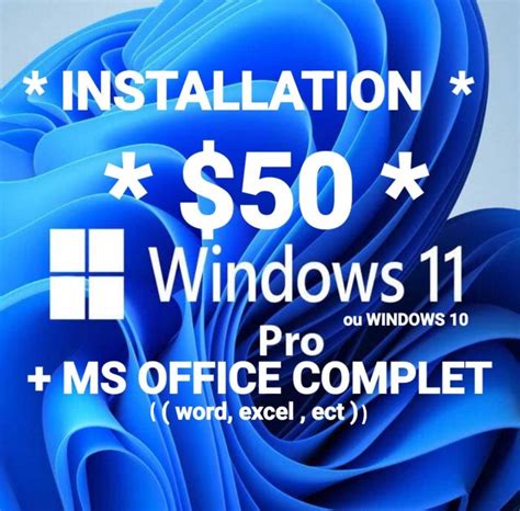 Installation De Windows 11 Ms Office Complet Services Formation Et Réparation Ville De