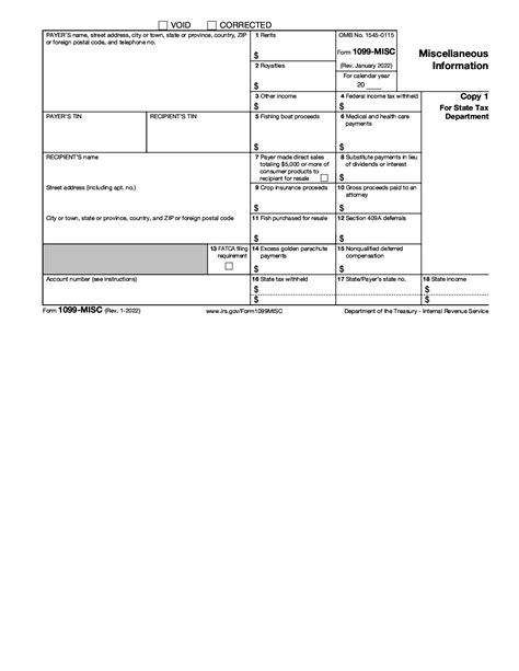 Irs Form 1099 Misc Miscellaneous Income Forms Docs 2023