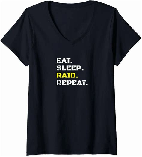 Hot Trending Kiraa Tee With Gaming Routine Eat Sleep Raid Repeat Theme Tshirt Walmart