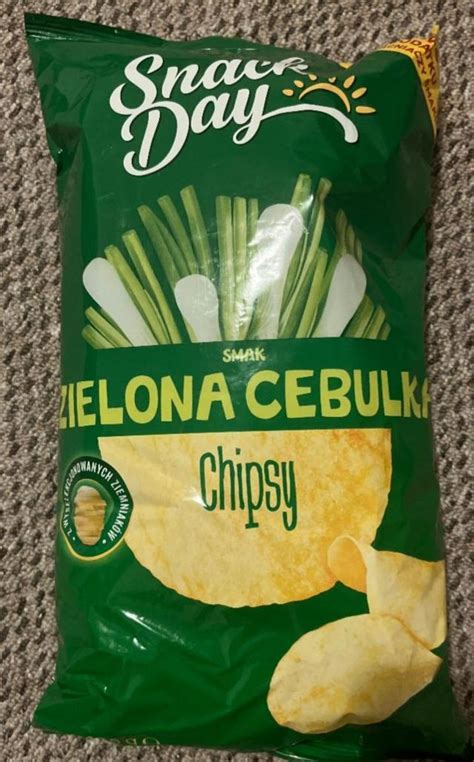 Chipsy Zielona Cebulka Snack Day Kalorie Kj I Warto Ci Od Ywcze