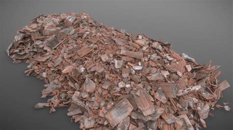 Ceramic Roof Tiles Pile Buy Royalty Free 3D Model By Matousekfoto