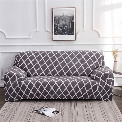 Housse De Canap Motif G Om Trique Moderne Housse De Sofa Lastique