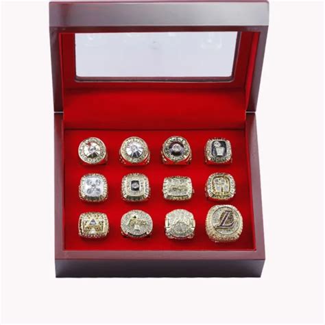 12 Los Angeles Lakers NBA championship rings set - MVP Ring