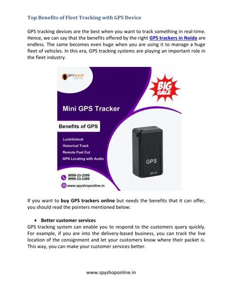 Ppt Top Benefits Of Fleet Tracking With Gps Device Powerpoint