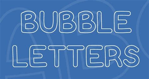 Bubble Letters Font - Fontspace.io