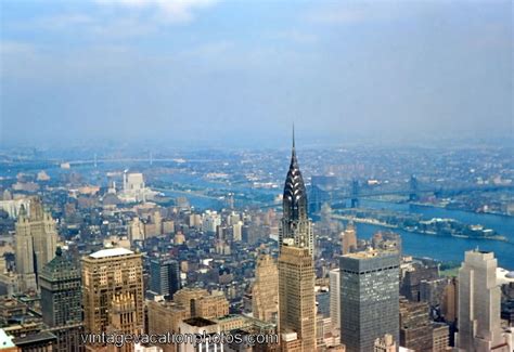 New York skyline with Chrysler Building, 1956. | New york city, New ...