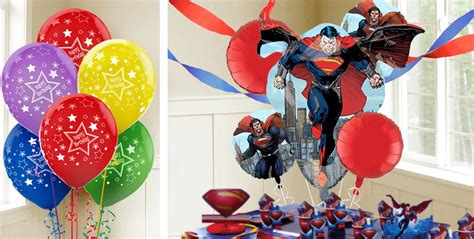 Superman Balloons Boys Birthday Balloons Party City Canada