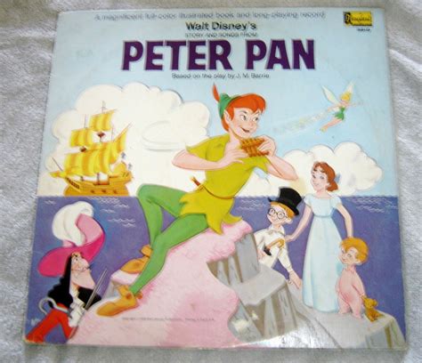 Walt Disney Lp Record Story And Songs From Peter Pan By Domerdisc