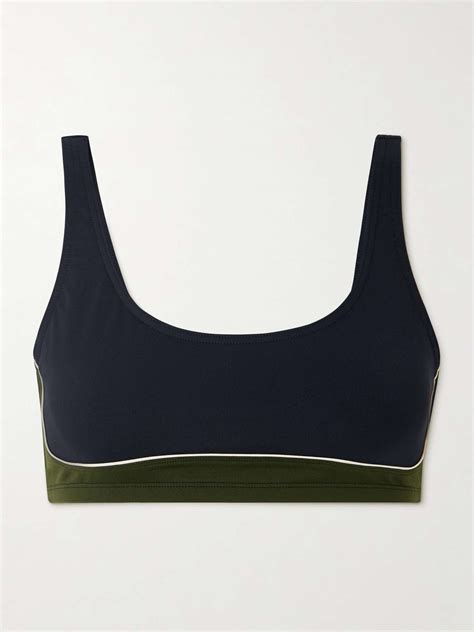 ERES Finale Color Block Bikini Top NET A PORTER
