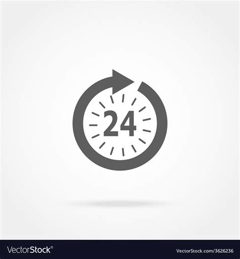 Opening Hours Icon Royalty Free Vector Image Vectorstock