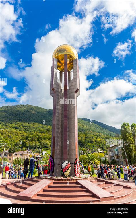 Abkhazia Gagra September The Independence Monument Were