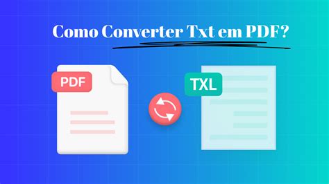 Maneiras Gratuitas F Ceis De Converter Txt Em Pdf Updf