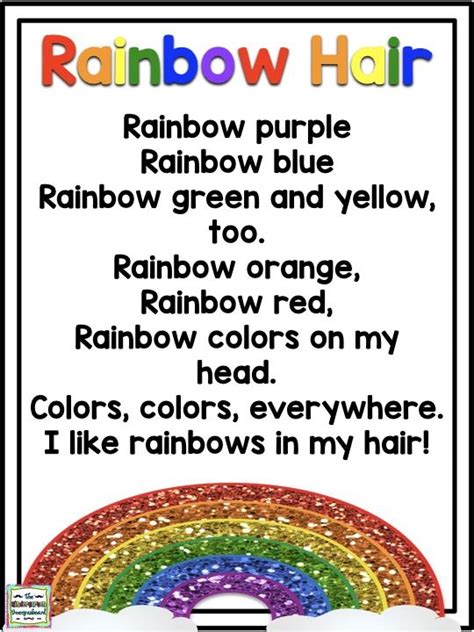 Rainbow Ideas For The Classroom Rainbow Lessons Kindergarten Lesson Plans Rainbow Poem