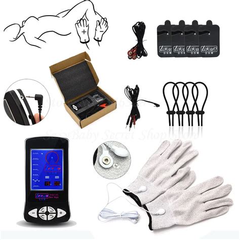 New Electro Shock Glove Massage Penis Rings Stimulate Medical Themed