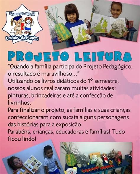 Projeto De Leitura Na Educa O Infantil Ursinho Da Nen M