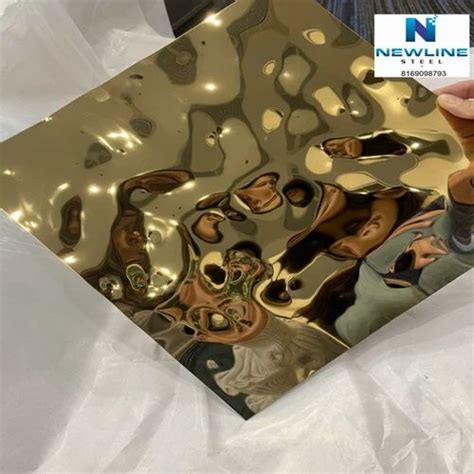 Gold Mirror Ss Decorative Sheets Thickness 0 1 Mm At Rs 3200 Piece