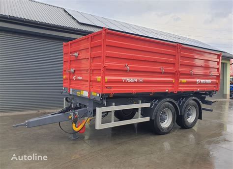 Metal Fach Przyczepa Rolnicza Metal Fach T755A Tandem 14 T Dump Trailer