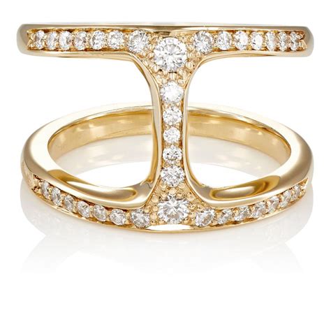 Hoorsenbuhs Dame Phantom Ring In Gold Metallic Lyst