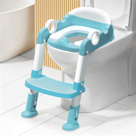 Asiento de inodoro de entrenamiento para ir al baño con escalera para