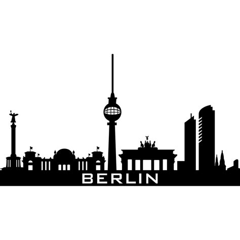 Stickers Muraux Pays Et Villes Sticker Berlin Horizon Ambiance