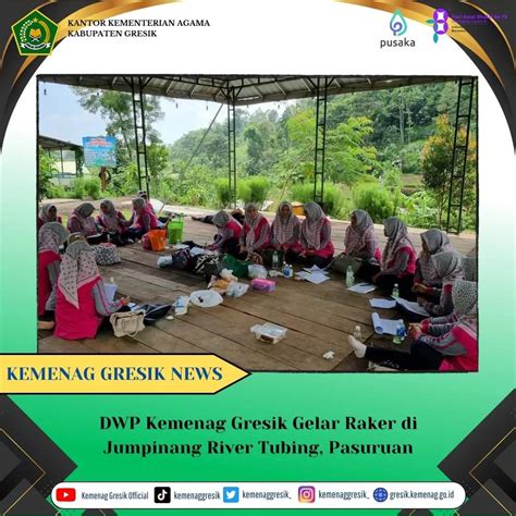 Dwp Kemenag Gresik Gelar Raker Di Wisata Alam Hidden Jumpinang River