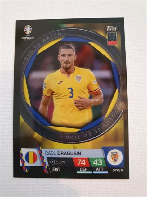 Match Attax Euro 2024 Radu Dragusin Uno Da Guardare Romania Otw 9