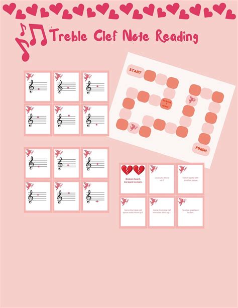 Music Theory Game Music Note Reading Activity Piano Lesson Game Group ...