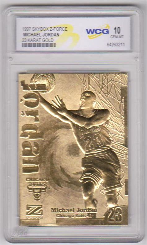 At Auction Graded Gem Mint Michael Jordan Skybox Z Force