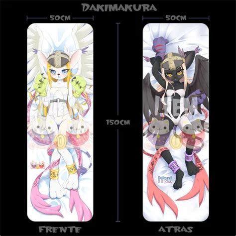 Nuevo Funda Dakimakura Waifu Furry Hentai Sin Censura Sexy H Digimon Angewomon Black Tailmon