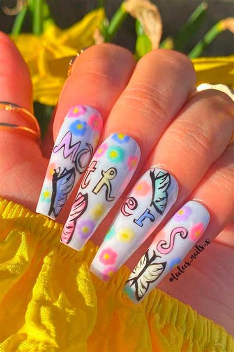 55 Cute Mother S Day Nails Designs That Make Your Mom Happy In 2022