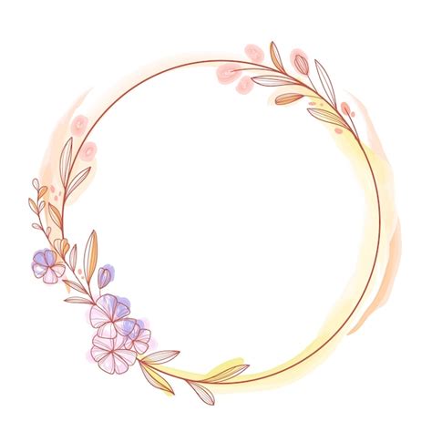 Round Flower Frame Png Infoupdate Org