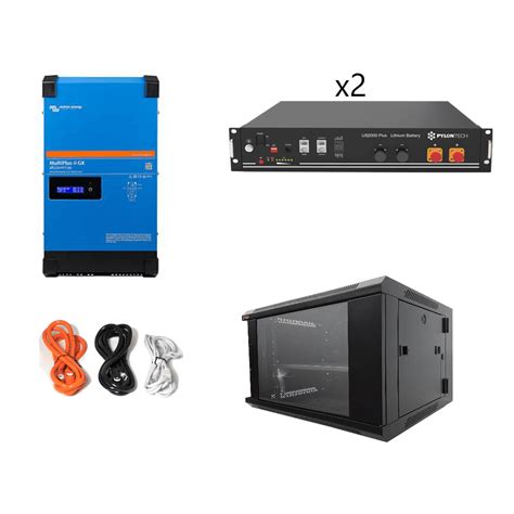 Pr00493 Kit Inversor Híbrido Victron Multiplus Ii 483000 2xus2000