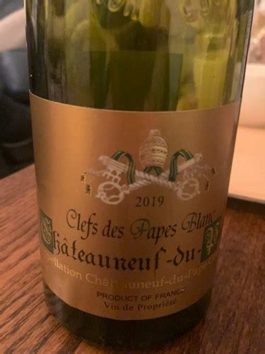 Clefs des Papes Châteauneuf Du Pape Blanc Vivino US