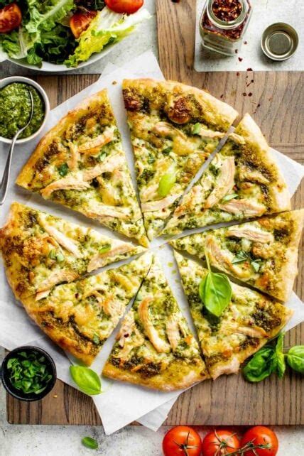 Chicken Pesto Pizza Healthy Seasonal Recipes