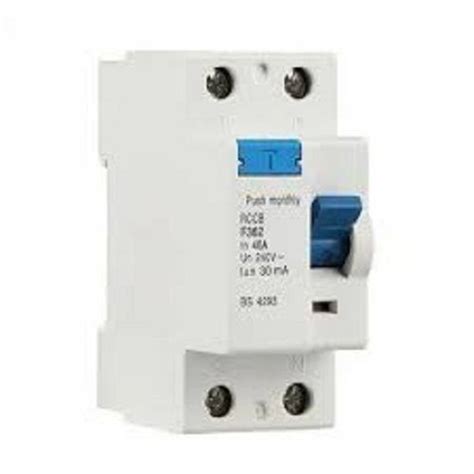 White Single Phase 2 Pole Earth Leakage Circuit Breaker At Best Price In Delhi Rajdhani