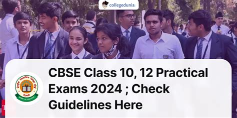 Cbse Class 10 12 Practical Exams 2024 From January 1 Check Guidelines