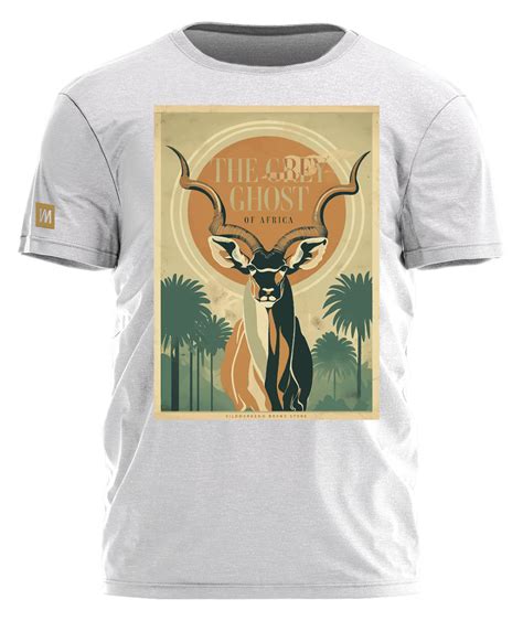 The Grey Ghost Of Africa Kudu T Shirt Vildmarken Brand Store