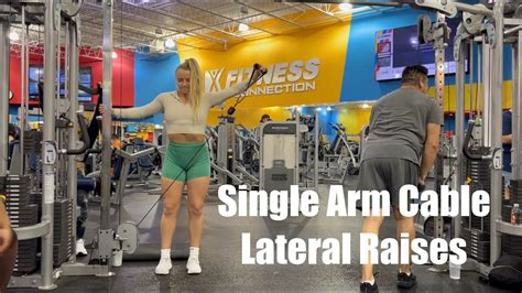 Cable Single Arm Lateral Raises Youtube