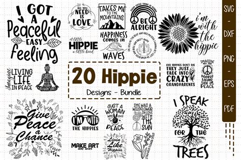 Hippie Bundle 20 Designs 220714 By Utenbaw TheHungryJPEG