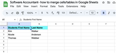 How To Merge Cells Tables In Google Sheets Without Losing Data